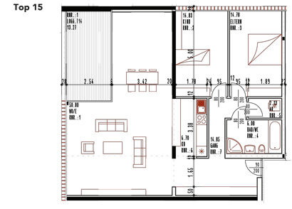 Grundriss Top 15