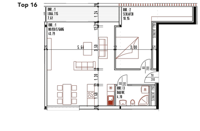 Grundriss Top 16
