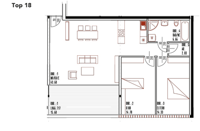 Grundriss Top 18