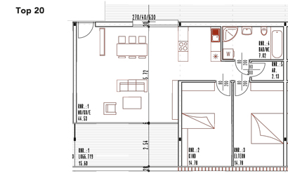 Grundriss Top 20