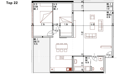 Grundriss Top 22
